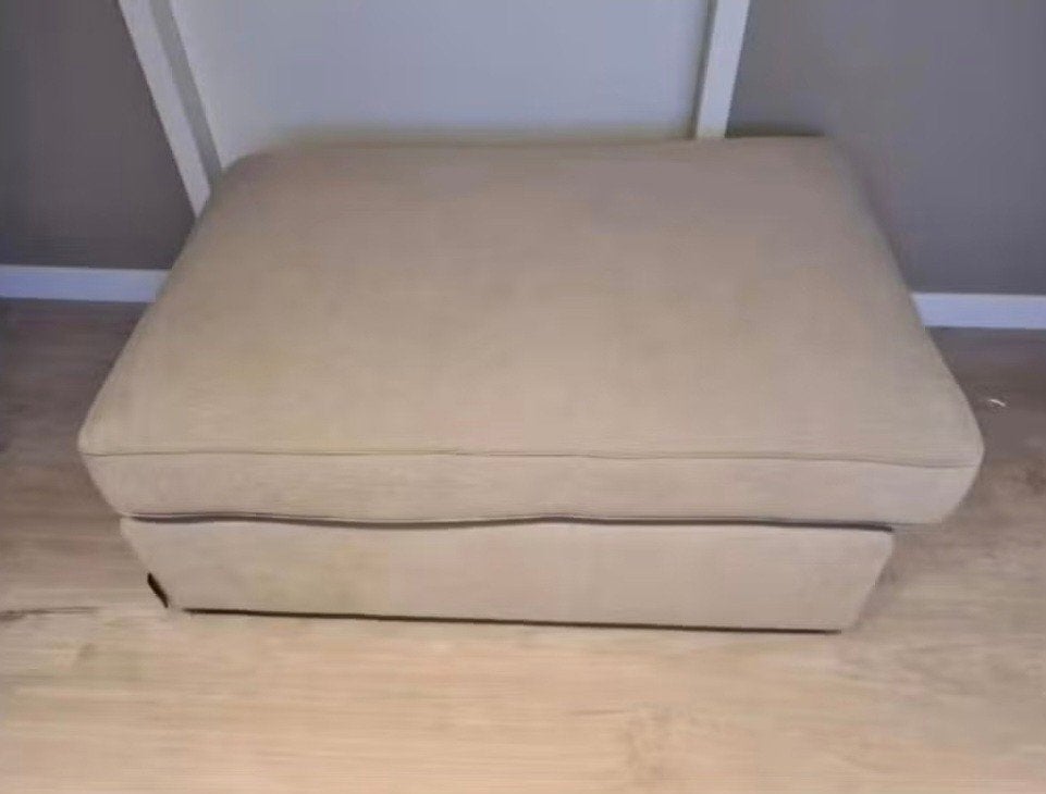 Hocker Hoekbank Annabelle Mine Shell, Huis en Inrichting, Banken | Voetenbanken en Poefen, Ophalen, Vierkant, 75 tot 100 cm, Zo goed als nieuw
