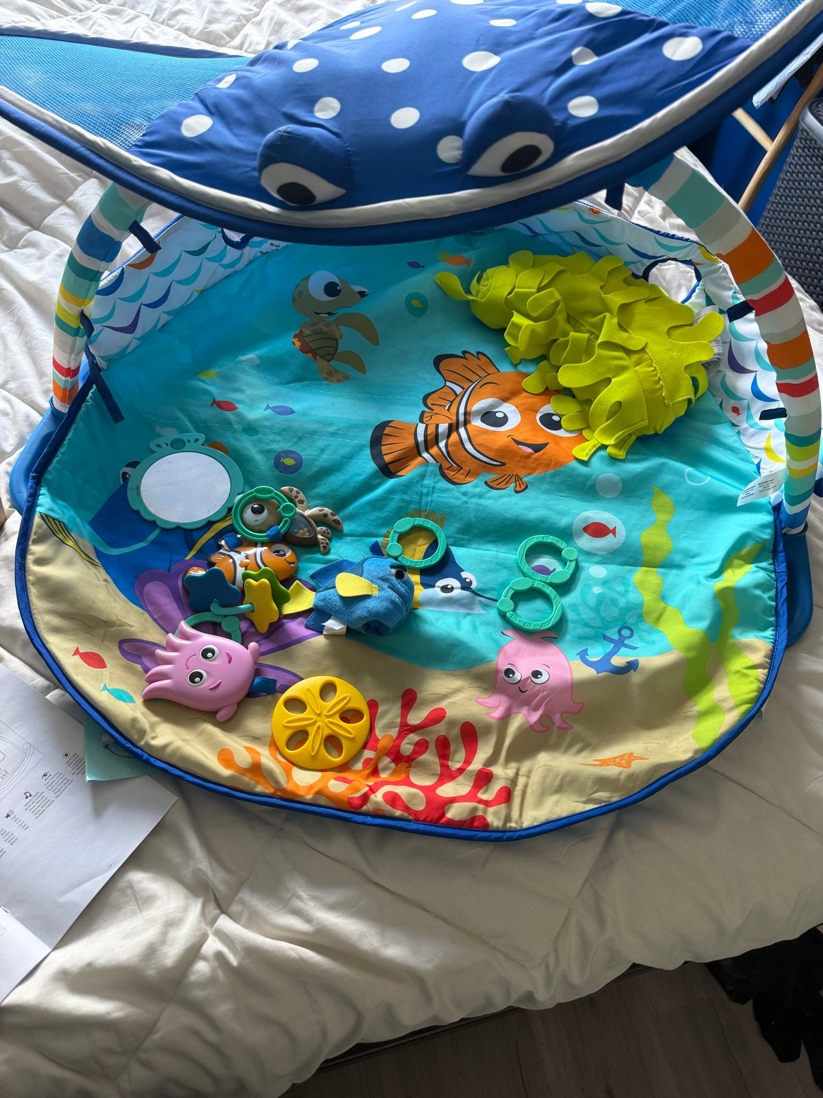 Disney Baby Finding Nemo Activiteiten Gym Speelkleed, Ophalen of Verzenden, Zo goed als nieuw, Speelkleed, Met licht