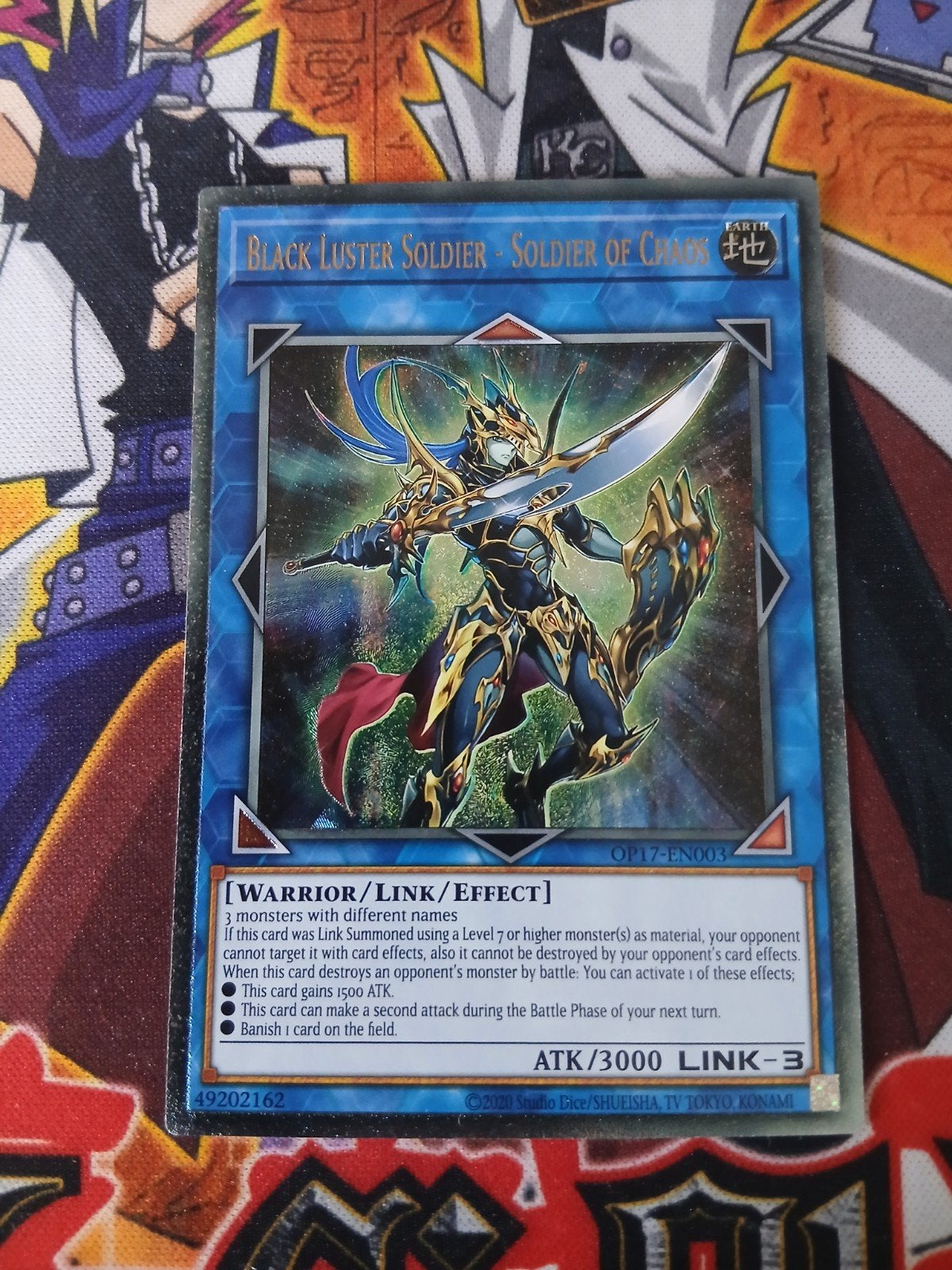 Black Luster Soldier - Soldier of Chaos - Ultimate Rare OP17, Ophalen of Verzenden, Zo goed als nieuw, Foil