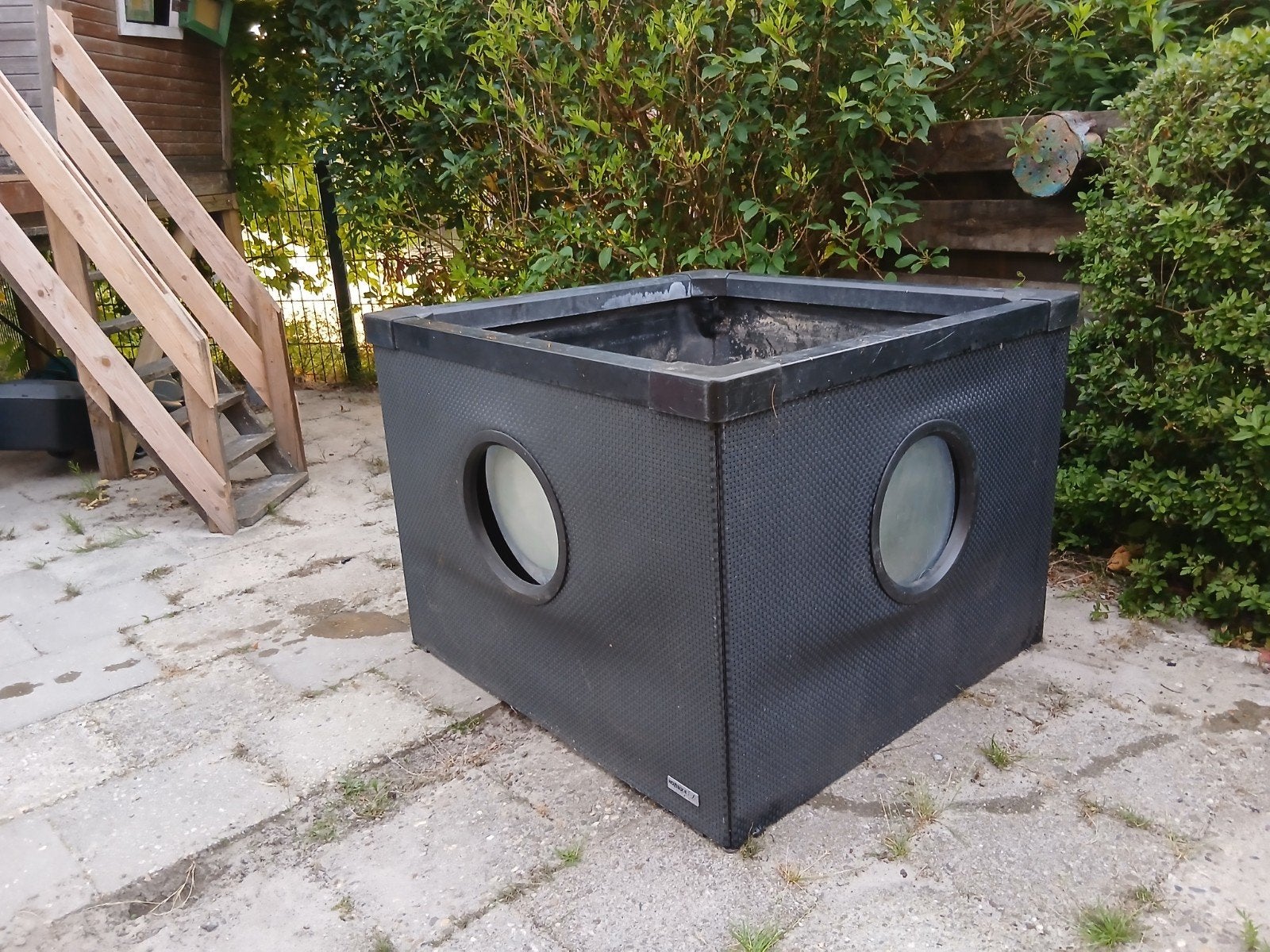 HozeLock terrasvijver met 3 ramen - 95x95x70 cm, Tuin en Terras, Ophalen