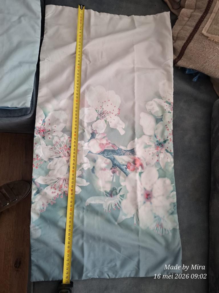 Nieuwe Optidee kussensloop met bloemenprint, Huis en Inrichting, Slaapkamer | Beddengoed, Eenpersoons, Nieuw, Ophalen of Verzenden