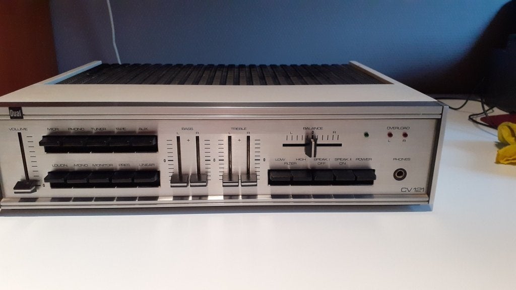 Dual versterker CV121 (jaren '70), Gebruikt, Minder dan 60 watt, Ophalen, Overige merken