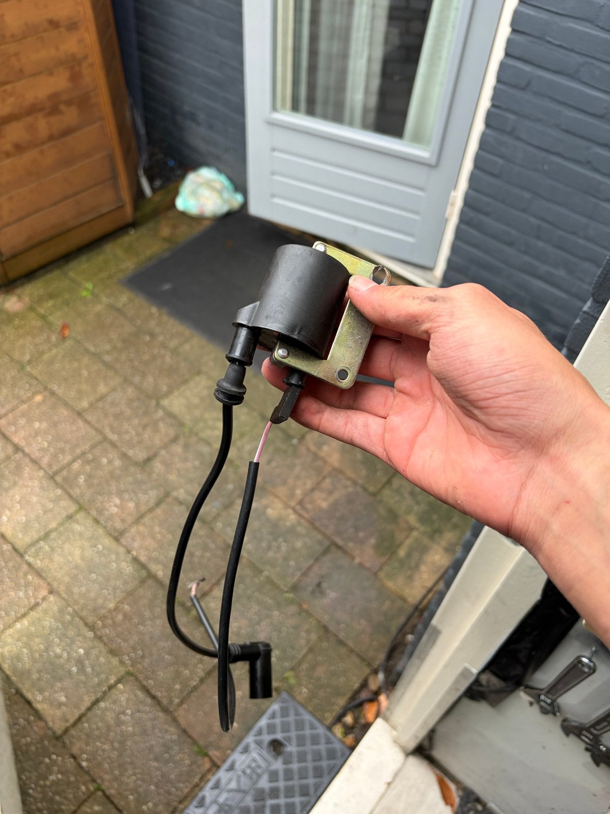 Bobine Piaggio 125/180cc met kabels, Ophalen of Verzenden, Gebruikt, Overige typen, Piaggio