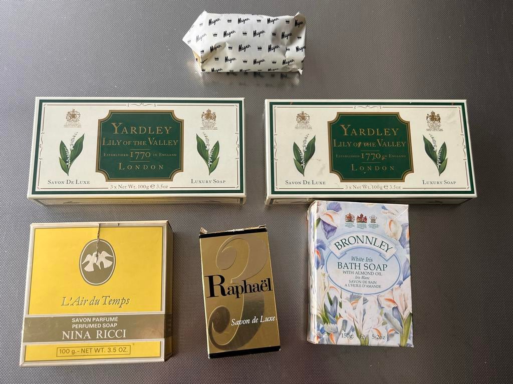 Vintage ongebruikte zeepjes diverse merken, Ophalen of Verzenden, Nieuw, Bad & Douche