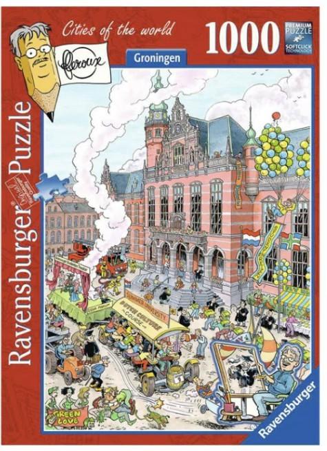 Ravensburger Cities of the World - Groningen, Ophalen of Verzenden, 500 t/m 1500 stukjes, Zo goed als nieuw, Legpuzzel