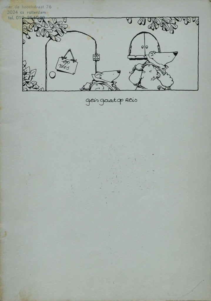 Johannes van de Weert - Geis Gaat Op Reis punk comic ca 1980, Verzenden, Europa, Gelezen, Eén comic