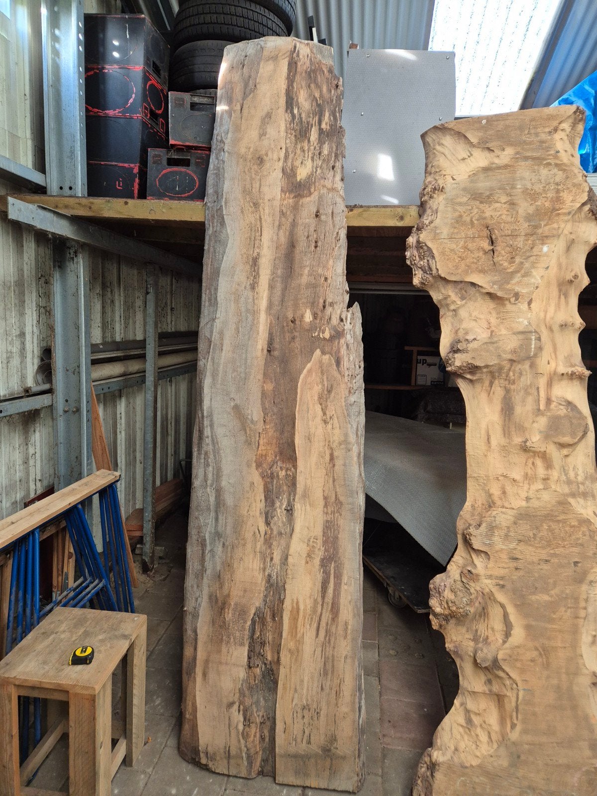 boomstamplanken/decoratie planken 250-300 cm lang 5-8 cm dik, Ophalen, Zo goed als nieuw