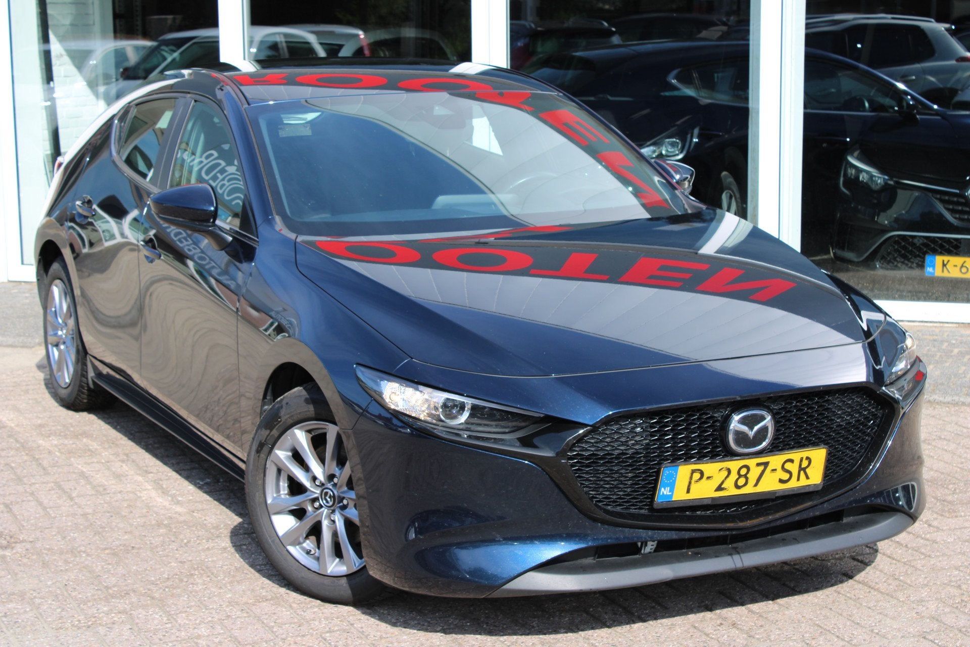 Mazda 3 2.0 e-SkyActiv-G M Hybrid 122, Stof, Gebruikt, 4 cilinders, Blauw