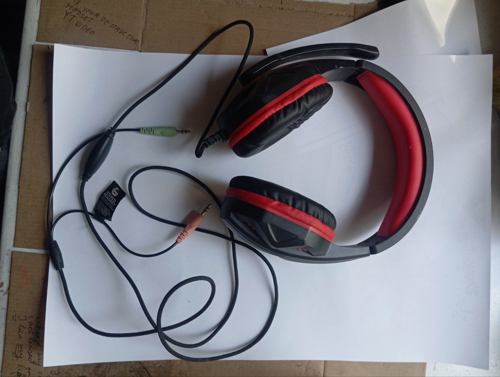 Gaming headset Gembird hoofdtelefoon, Computers en Software, Ophalen, Gembird, Zo goed als nieuw, Gaming headset