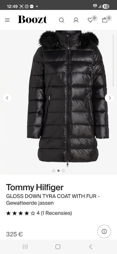 Winter jas, Zwart, Maat 42/44 (L), Ophalen of Verzenden, Zo goed als nieuw