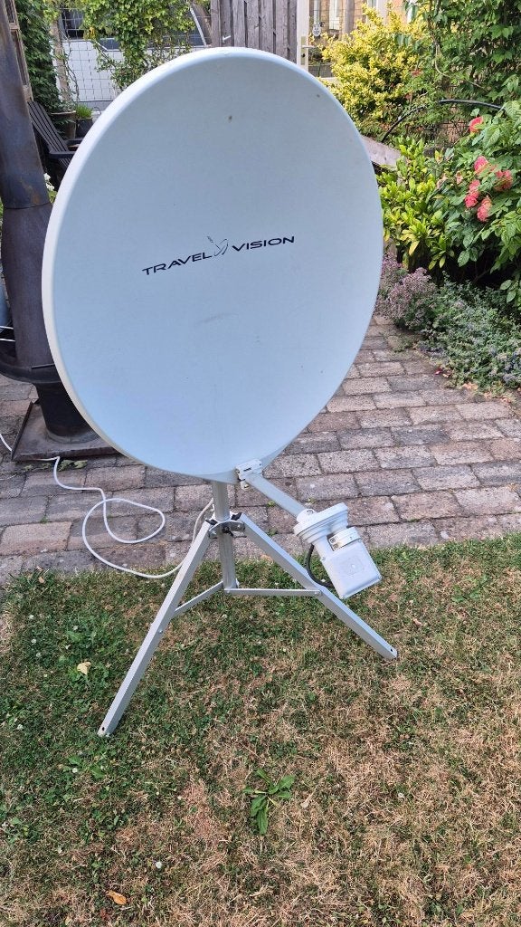 Travel Vision volautomatische ontvanger R6 duo, Audio, Tv en Foto, Schotelantennes, Ophalen, Gebruikt, (Schotel)antenne, Overige merken