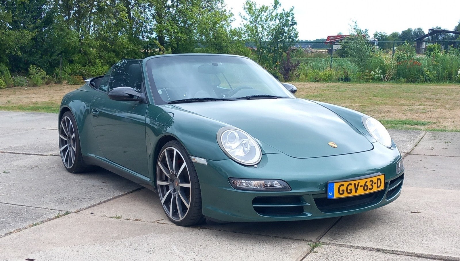 Porsche 911 cabriolet  3.8 Carrera S, Auto's, Porsche, Automaat, Zwart, Cabriolet, 4 stoelen