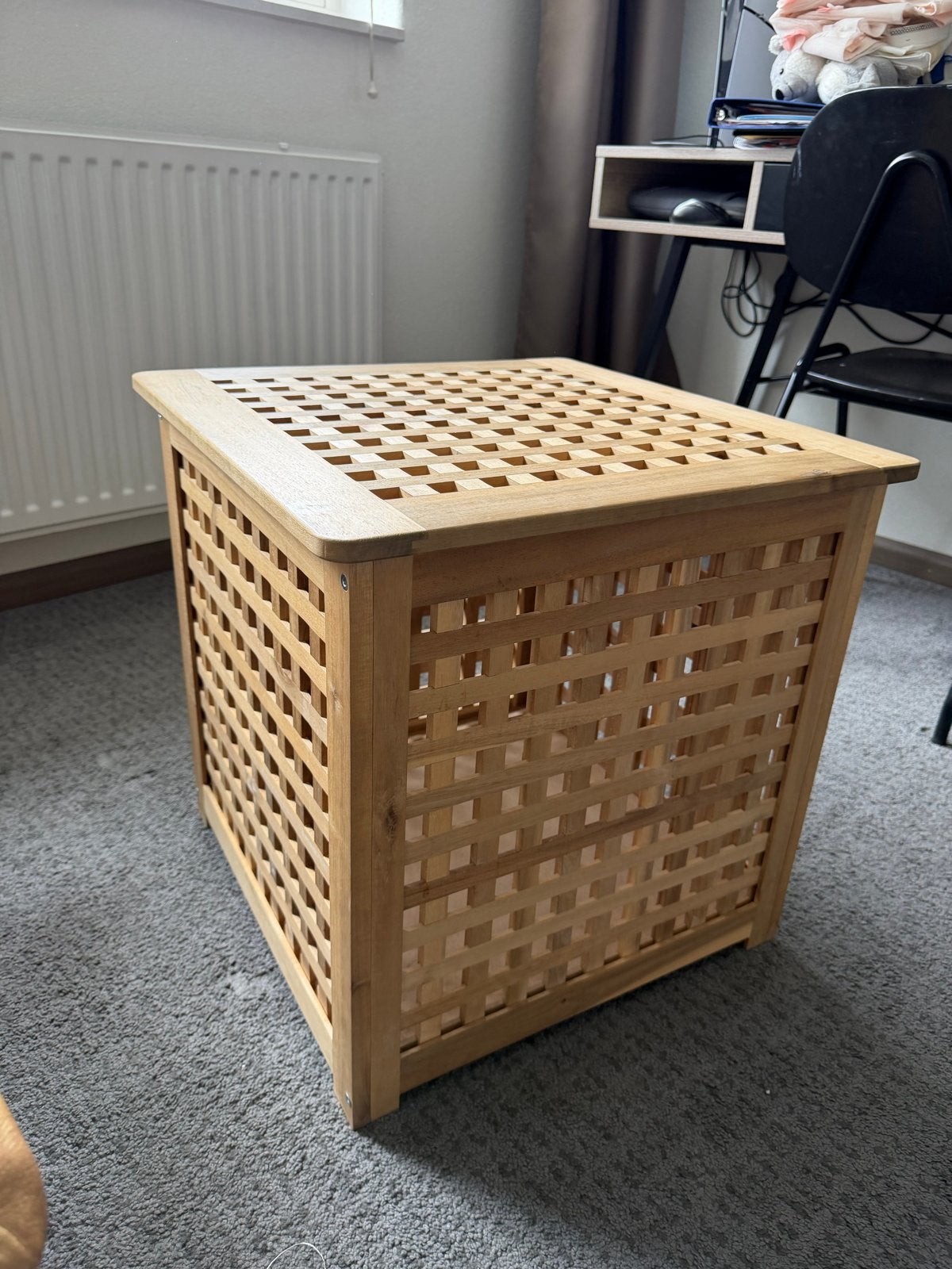 Kubus tafel ikea, Vierkant, 55 tot 75 cm, Zo goed als nieuw, Hout