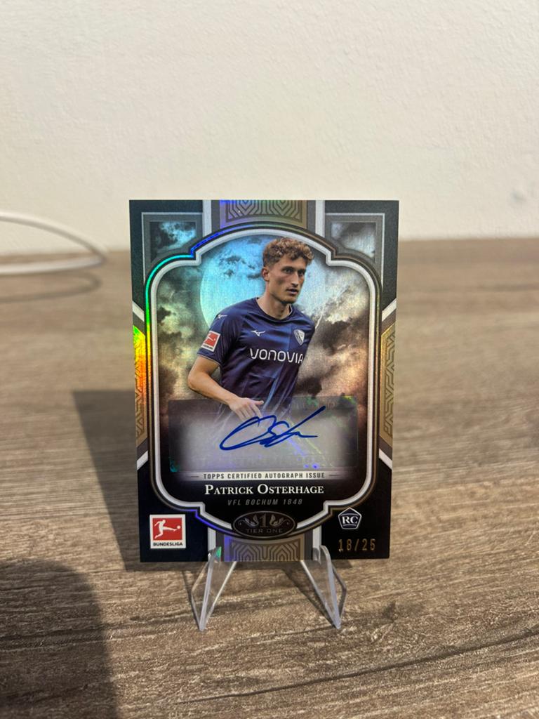 Patrick Osterhage 2022-23 Tier One Bundesliga Autograph /25, Hobby en Vrije tijd, Stickers en Plaatjes, Ophalen of Verzenden, Zo goed als nieuw