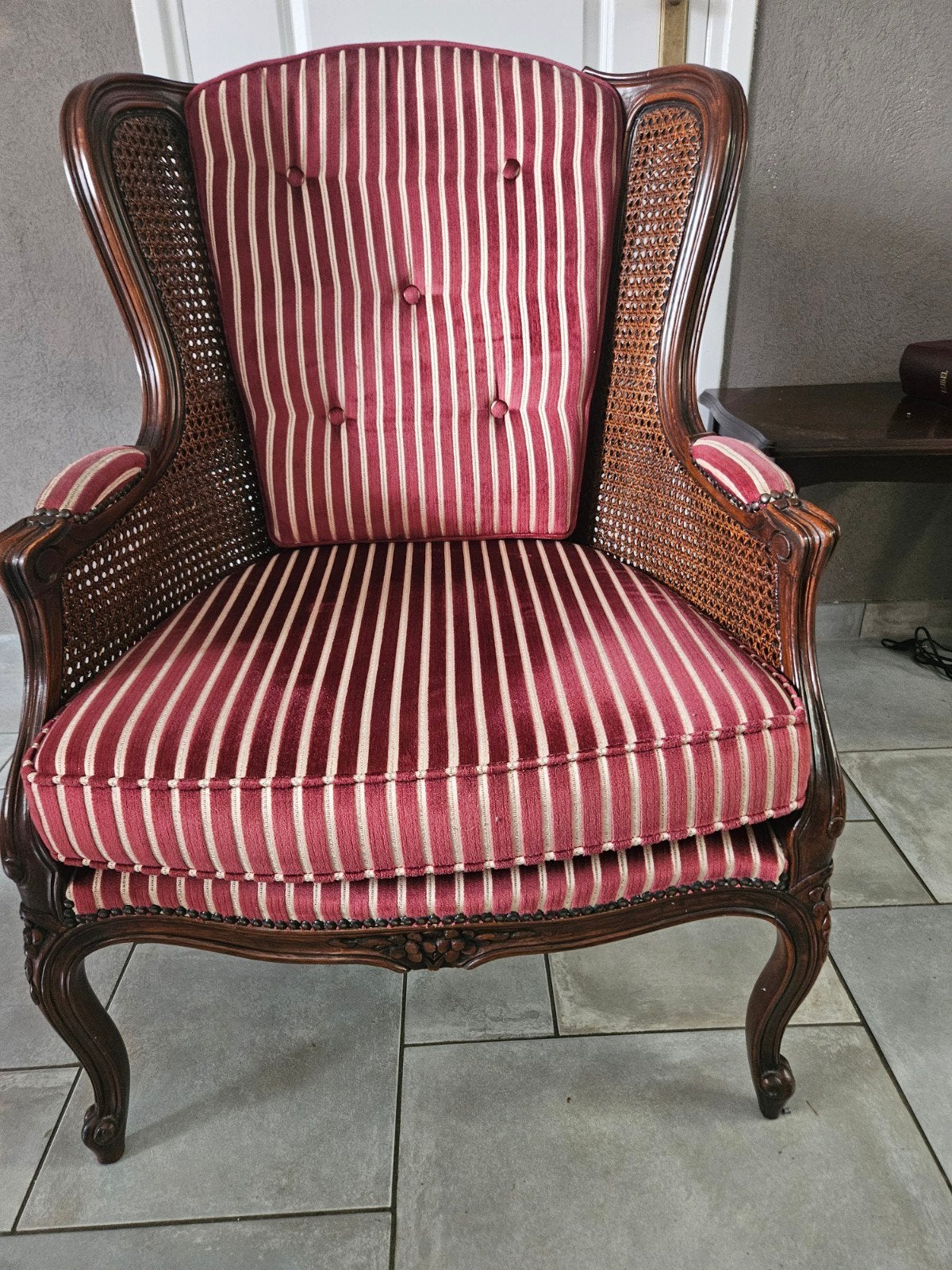Mooie fauteuil / stoel met cannage, Ophalen