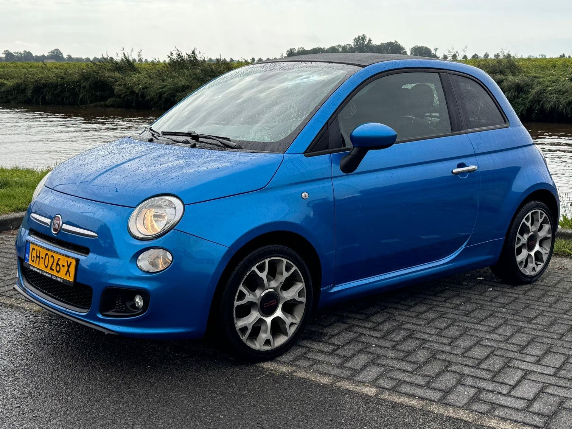 Fiat 500 C 0.9 TwinAir Turbo 500S CABRIO / soundsystem, Cabriolet, Leder en Stof, Origineel Nederlands, Bedrijf