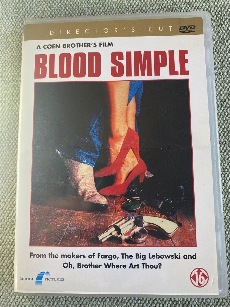 Blood Simple DVD–Coen Brothers–Frances McDormand–R 2–Engels, Engels, Vanaf 16 jaar, Nederlands, Actiethriller