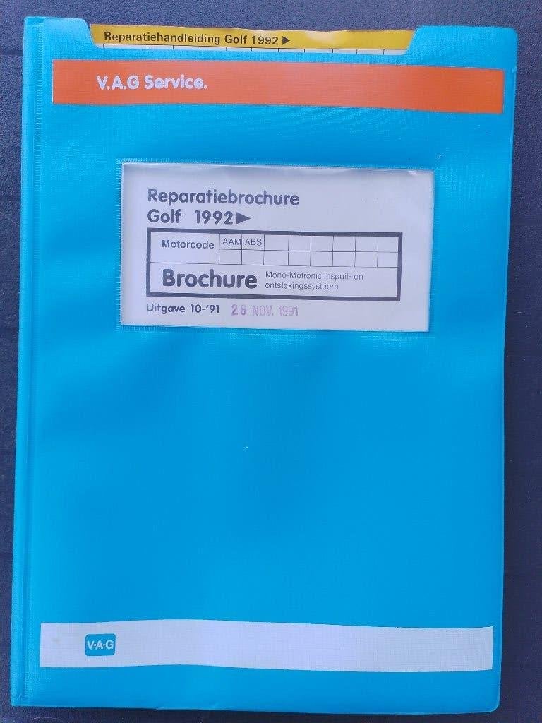 Vw Golf 3 1800 dealer werkplaatsboek inspuiting AAM - ABS, Ophalen of Verzenden, Gelezen, Volkswagen