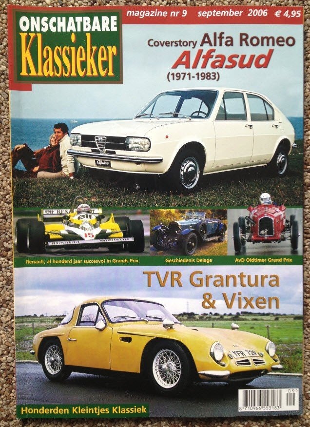 OKM: Alfa Alfasud, TVR Grantura en Vixen, Borgward Isabella, Ophalen of Verzenden, Zo goed als nieuw, Algemeen