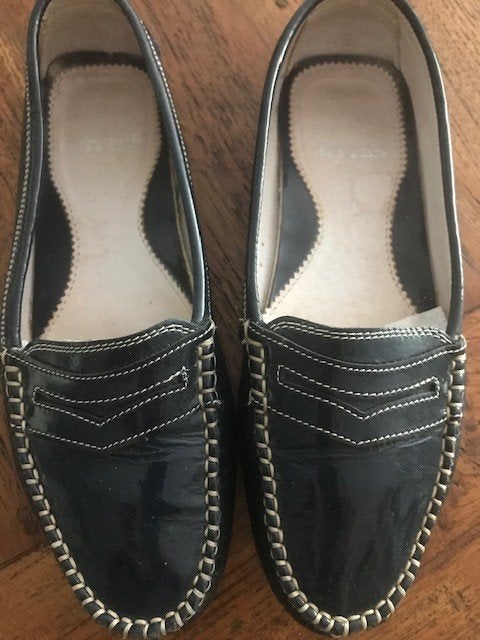 Bitter blauwe moccasins maat 37, Blauw, Instappers, Ophalen of Verzenden, Zo goed als nieuw