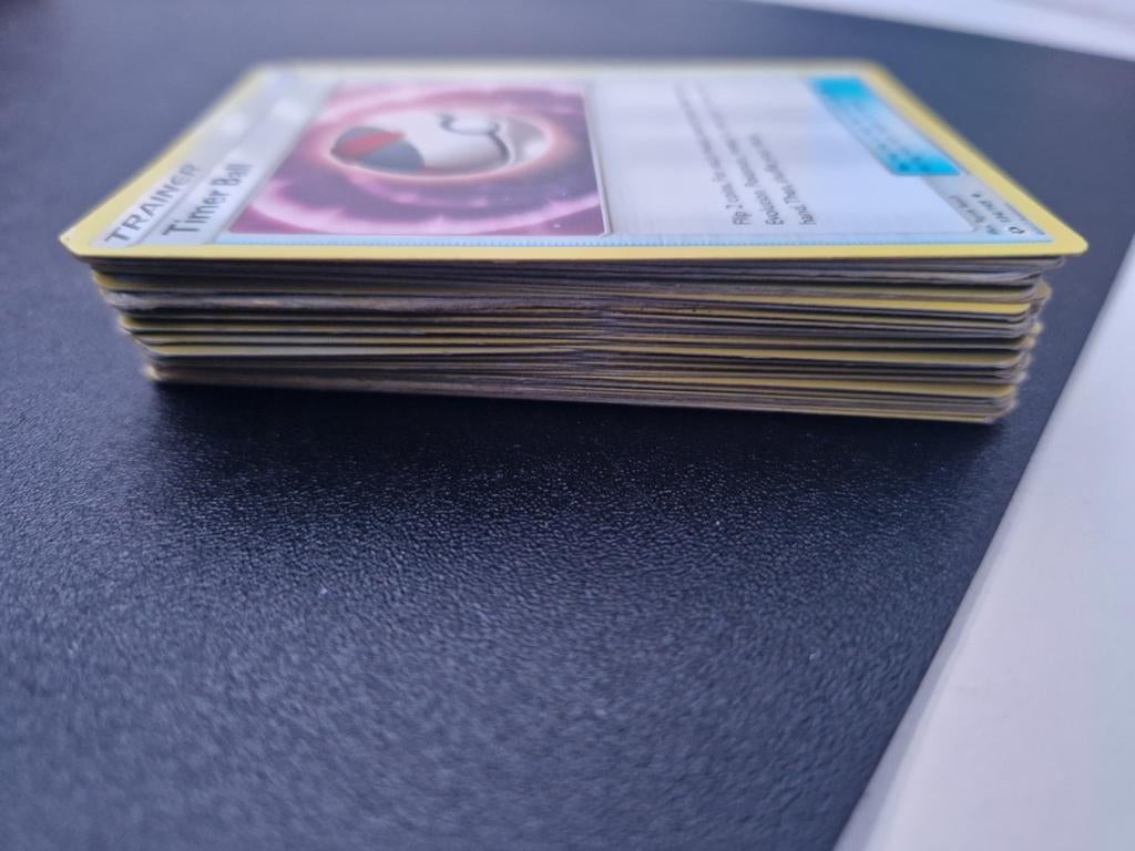 50 Pokémon Trainer Kaarten - Timer Ball en meer, Ophalen of Verzenden, Gebruikt, Meerdere kaarten