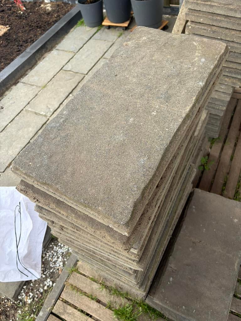 Terrastegels 60x30, Tuin en Terras, Tegels en Klinkers, Gebruikt, Ophalen of Verzenden, 10 m² of meer, Beton