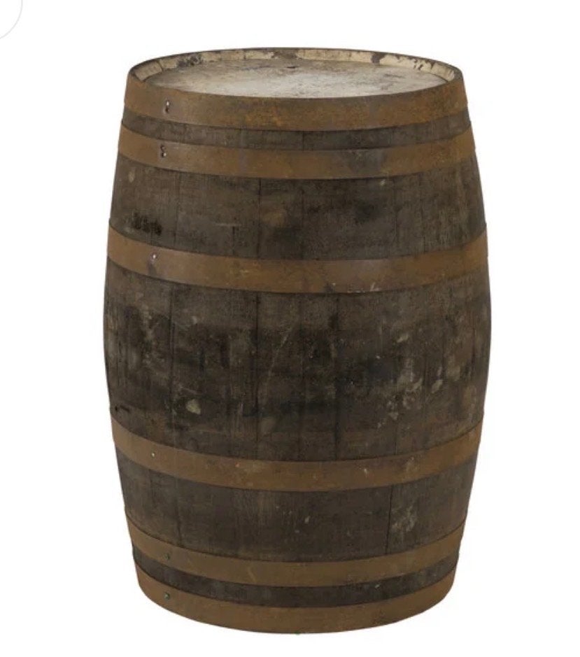 Versgeleegd voormalig Chivas Regal vat, huidig een stout, Ophalen, Gebruikt, Reclamebord, Plaat of Schild, Overige merken