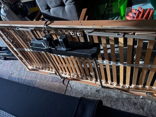 Electrische bedbodem met Emma matras, Ophalen, 90 cm, Eenpersoons, Zo goed als nieuw