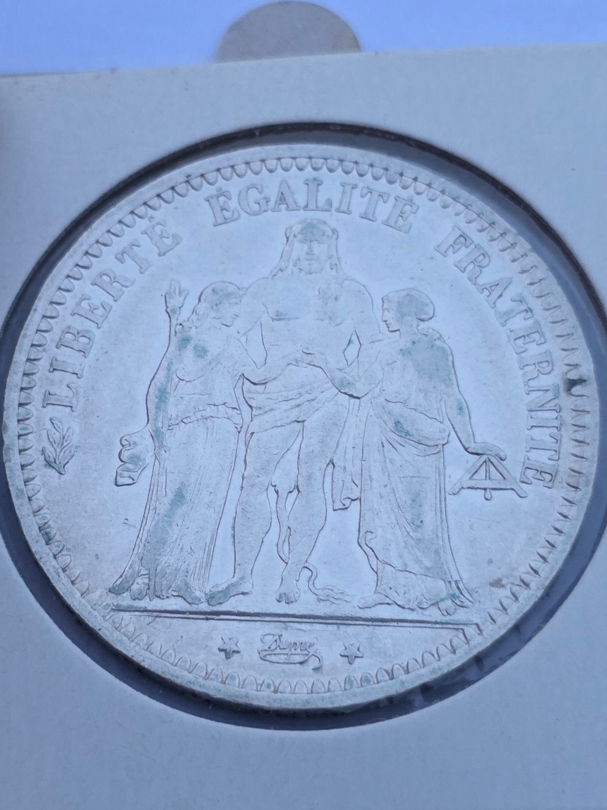 5 francs 1873 Frankrijk Hercules, Verzenden, Frankrijk, Losse munt, Zilver