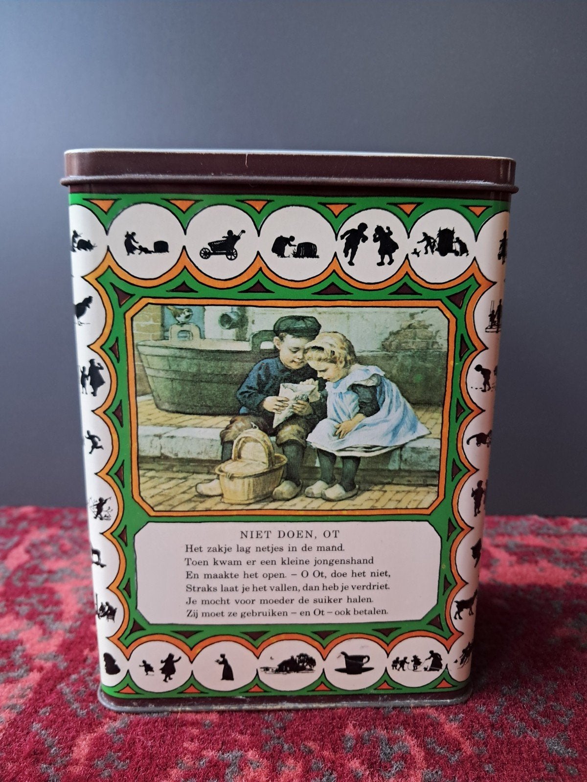 Vintage bewaarblik Ot en Sien Royco, Ophalen of Verzenden, Gebruikt, Overige, Overige merken