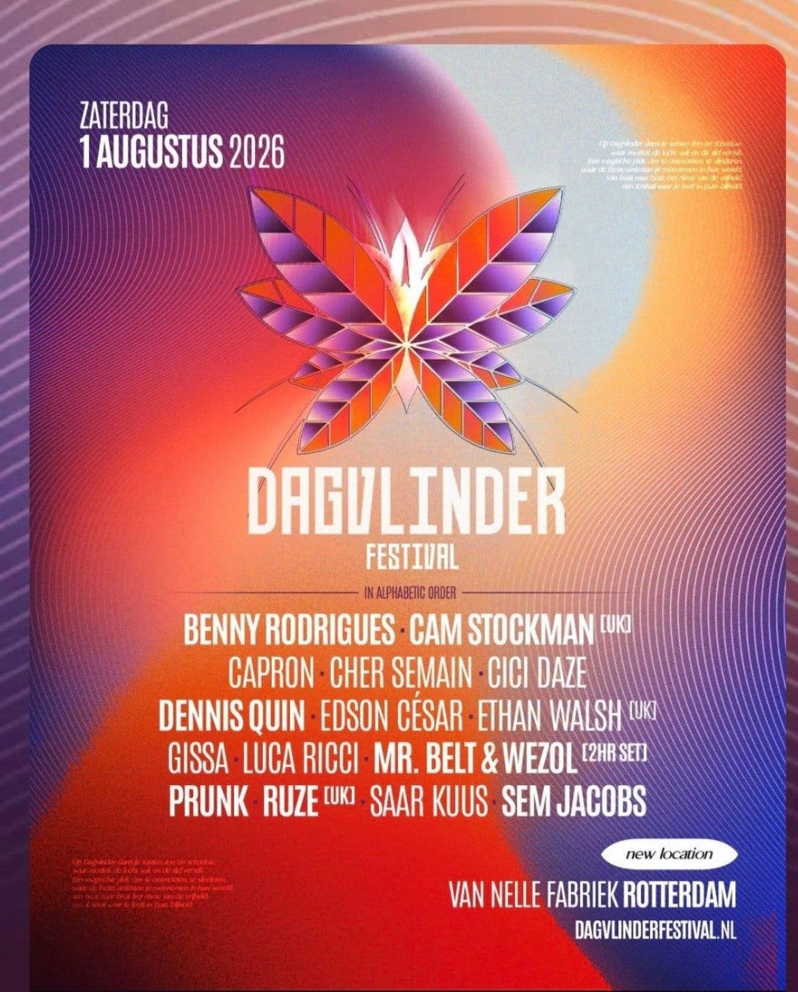 Dagvlinder Festival 4 tickets, Drie personen of meer
