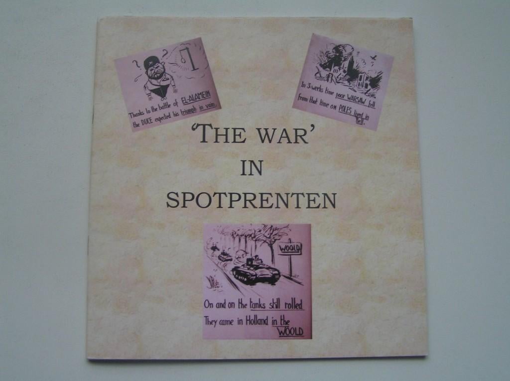 The war in spotprenten door Jan Antink en Bert Smeenk, Tweede Wereldoorlog, Zo goed als nieuw, Jan antink + bert smeenk, Ophalen of Verzenden