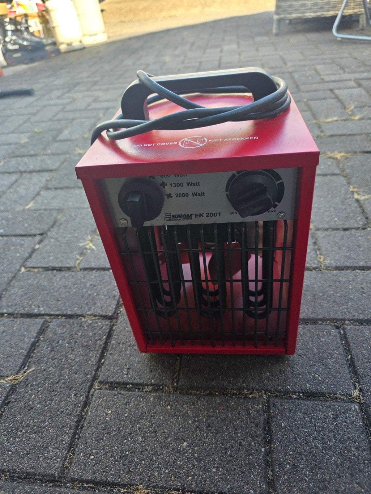 Eurom EK2001 elektrische kachel - 2000 Watt, Ophalen of Verzenden, Gebruikt, Overige soorten
