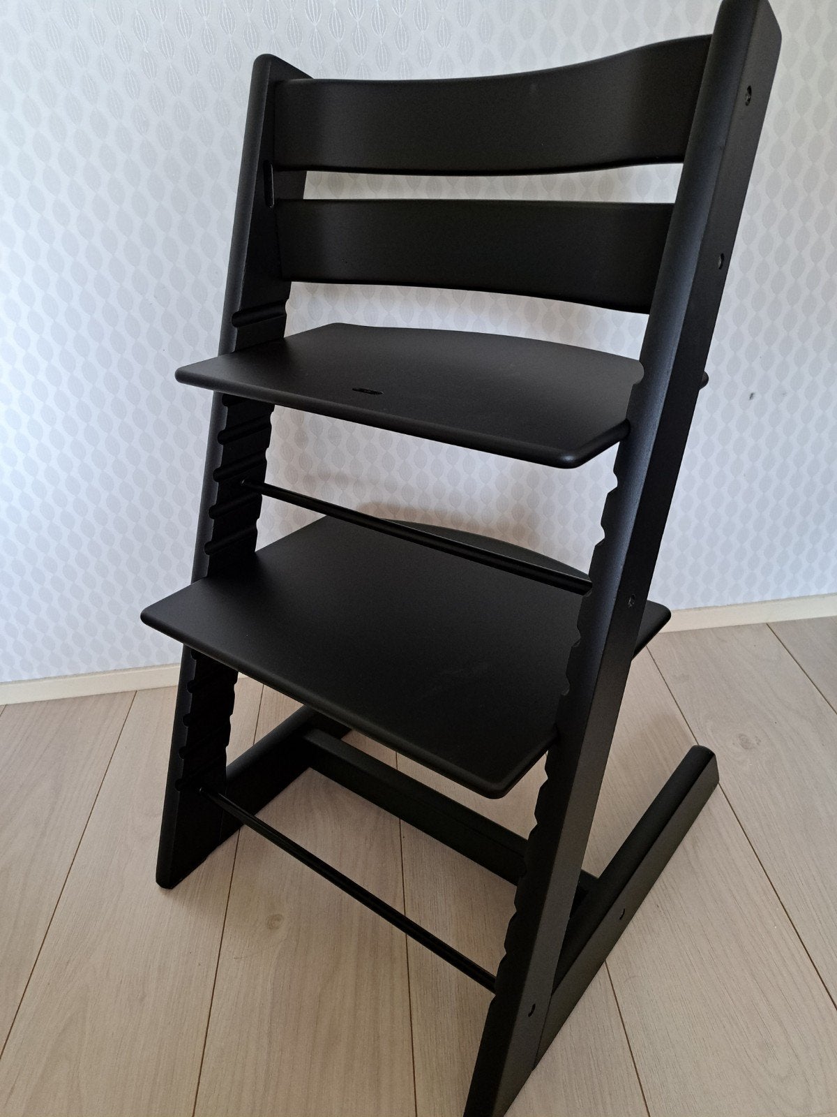 Tripp Trapp/Trip Trap Stokke kinderstoel mat zwart, Ophalen, Zo goed als nieuw, Meegroeistoel