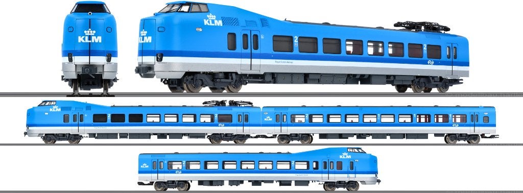 Trix 22396 - NS, Elektrisch treinstel "KLM" Sound, Treinset, Gelijkstroom, Trix, Nieuw