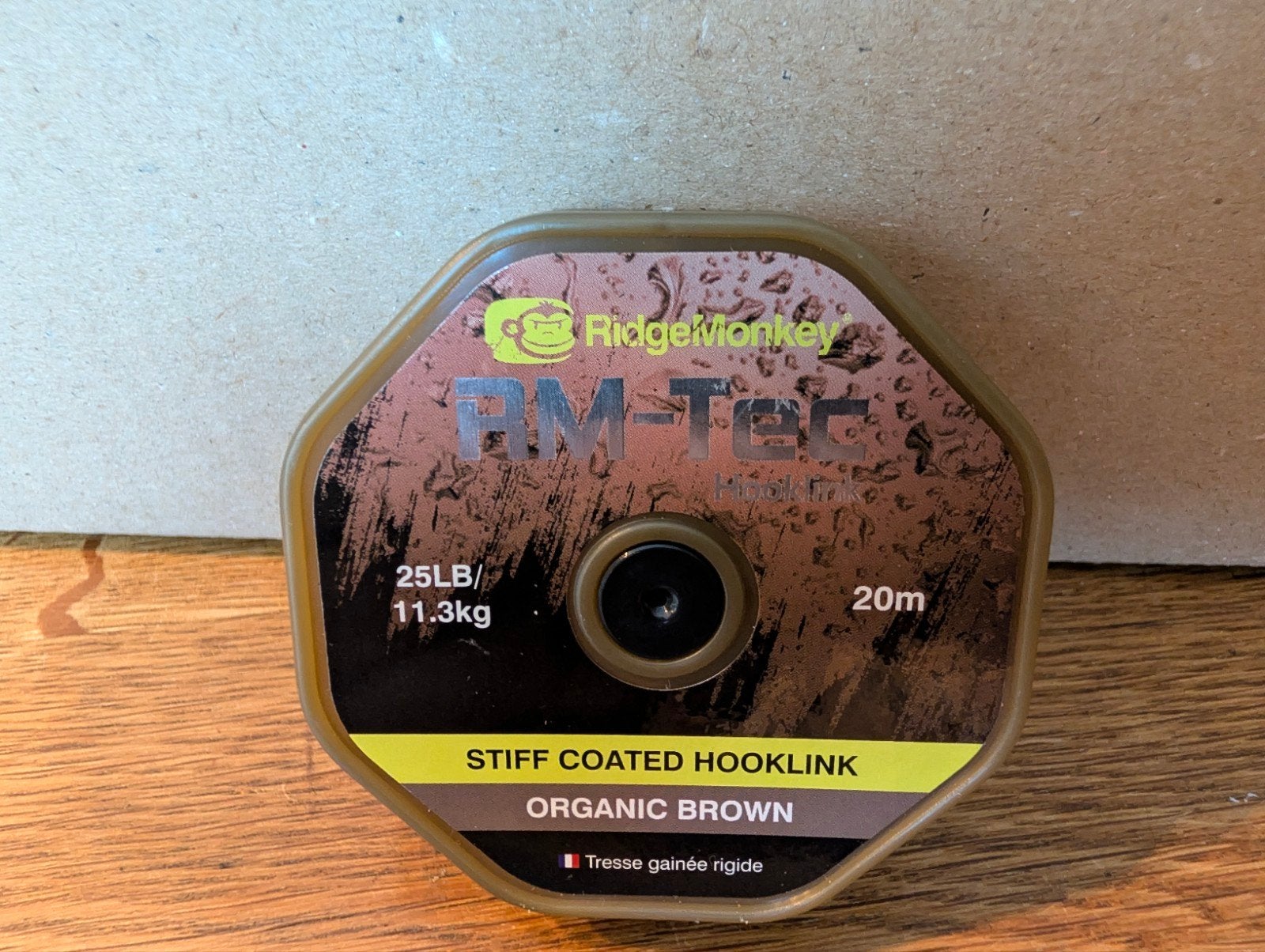 RidgeMonkey RM-Tec Stiff Coated Hooklink 25LB/11.3kg, Ophalen, Nieuw, Vislijn
