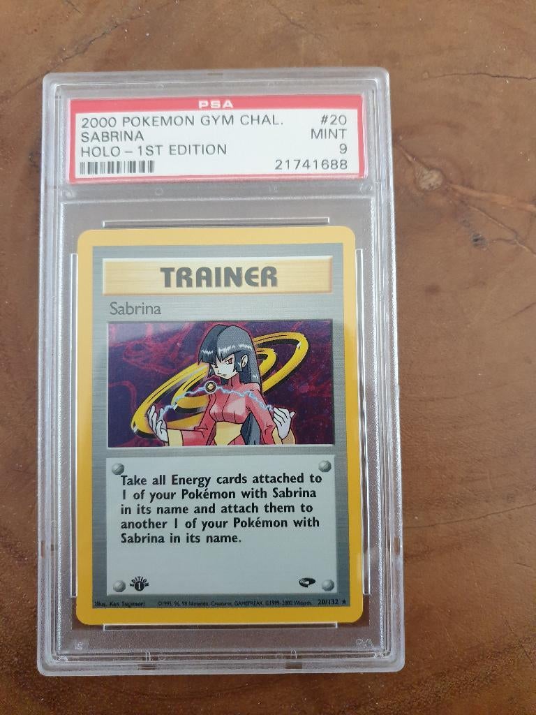 Sabrina holo 1st edition nr. 20 van Gym Challenge uit 2000, Ophalen of Verzenden, Nieuw, Losse kaart, Foil