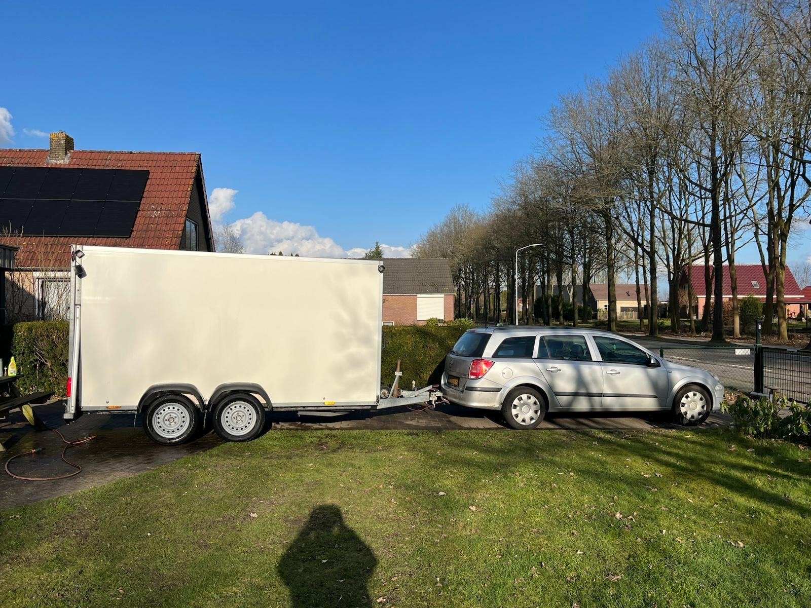 Sirius gesloten aanhanger met extra verlichting en accu, Auto diversen, Ophalen, Gebruikt