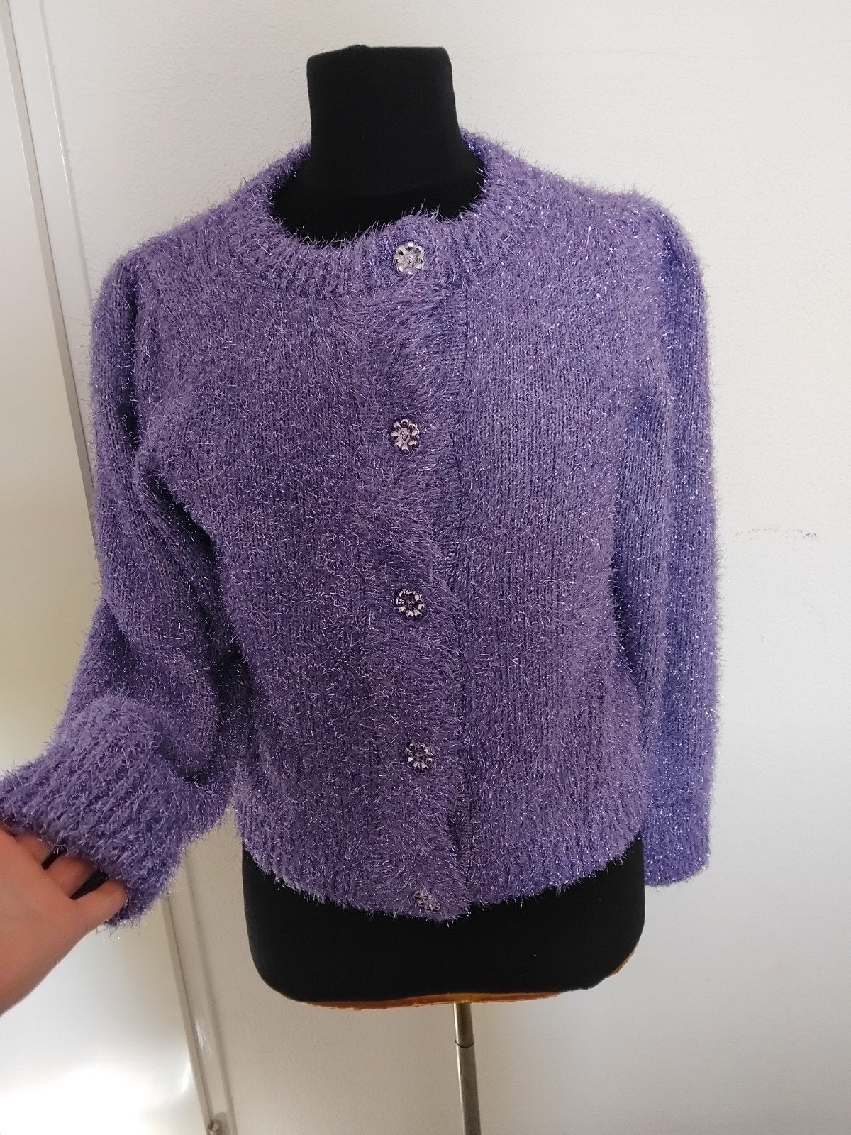 Fabienne Chapot Kitty Cardigan Maat M Paars, Maat 38/40 (M), Paars, Ophalen of Verzenden, Zo goed als nieuw