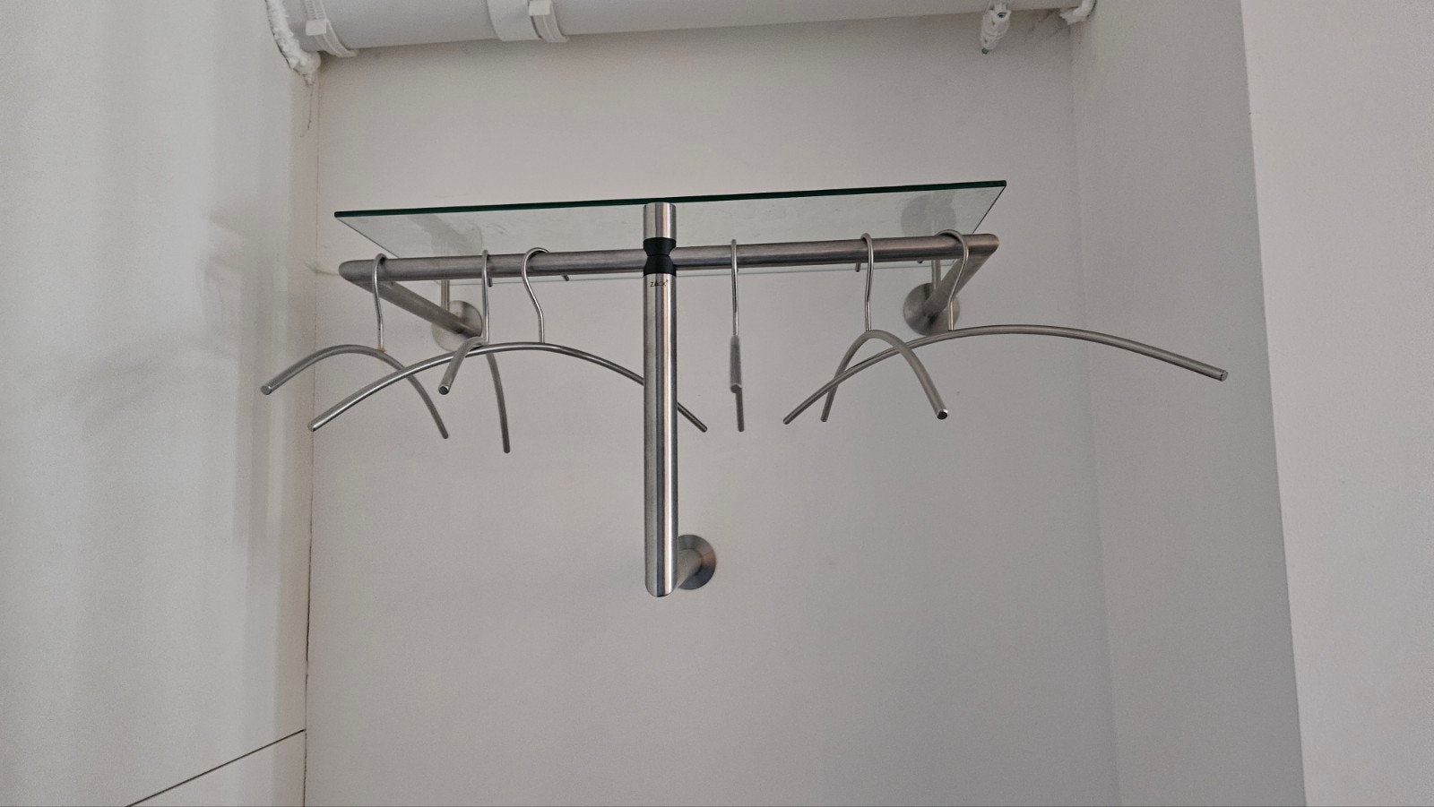 Zack Abilio RVS mat wandgarderobe (kapstok), Ophalen, Metaal, Wandkapstok, Minder dan 100 cm