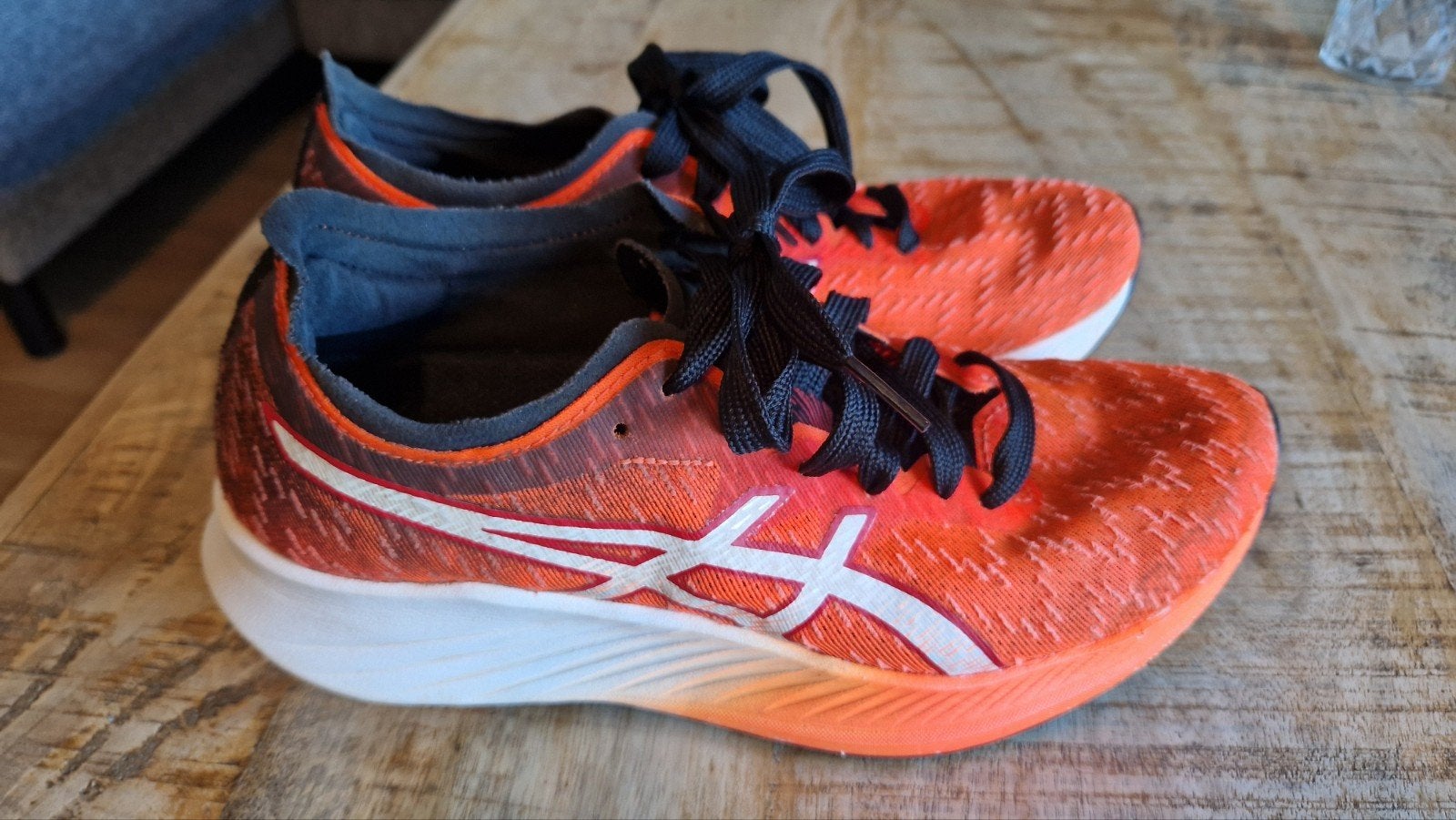 Asics Magic Speed maat 39,5, Sport en Fitness, Loopsport en Atletiek, Ophalen, Hardloopschoenen, Zo goed als nieuw, Hardlopen