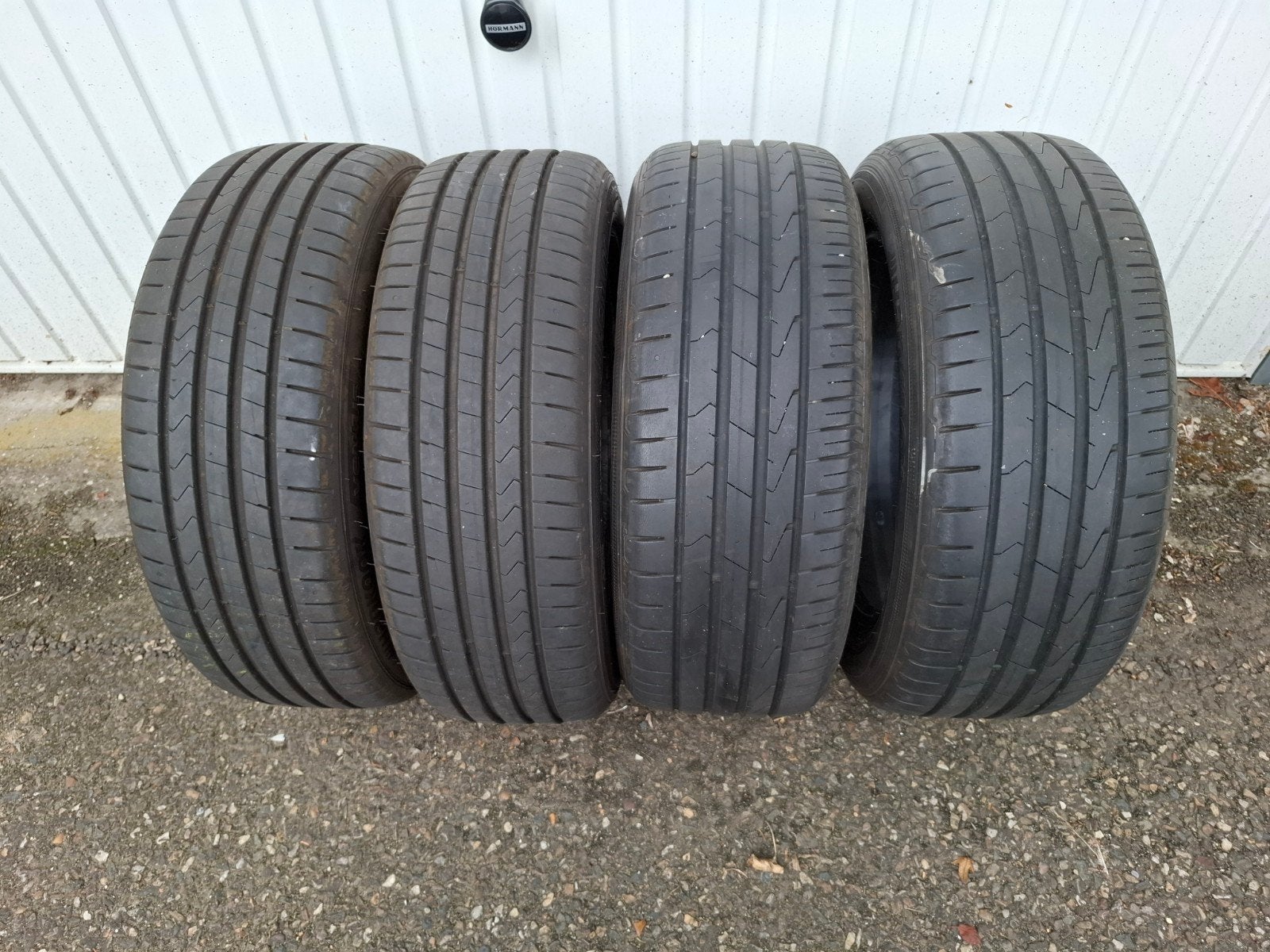 4 hankook zomerbanden 195 55 16 goed profiel, Ophalen, Gebruikt