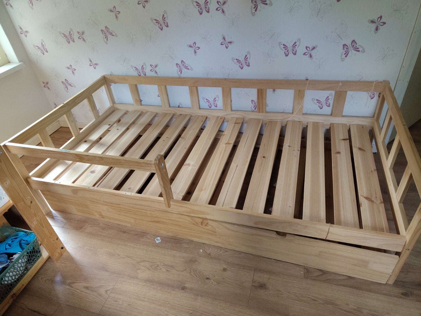 Eenpersoonsbed 90x200 cm met lade - Huisbed zonder dak, Huis en Inrichting, Slaapkamer | Bedden, Ophalen, Gebruikt, 90 cm, Eenpersoons