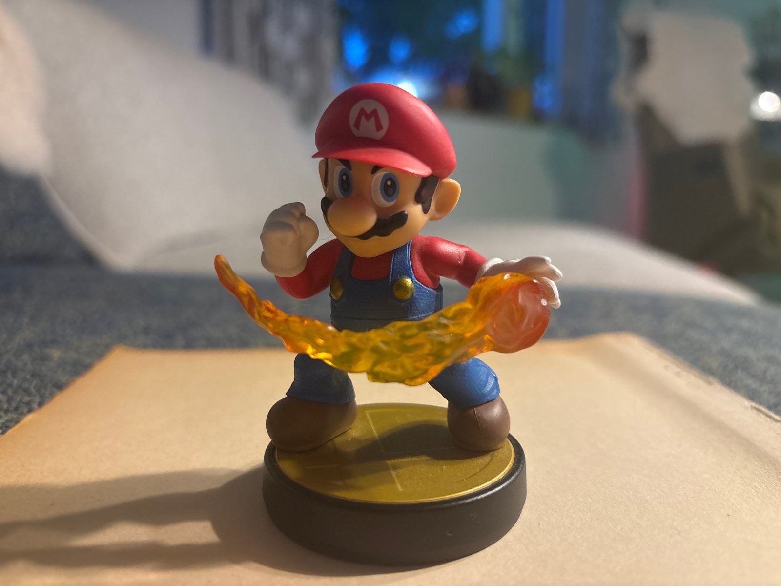 Super Mario Fireball Amiibo Figuur - Nintendo, Ophalen of Verzenden, Zo goed als nieuw