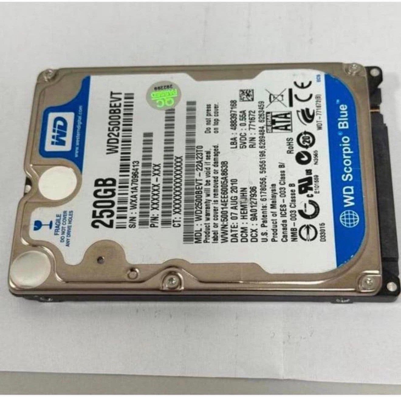 Foto 3 van 250GB SATA 2.5" HARD DISK DRIVE HIGH SIERRA 10.13.6 MACBOOK