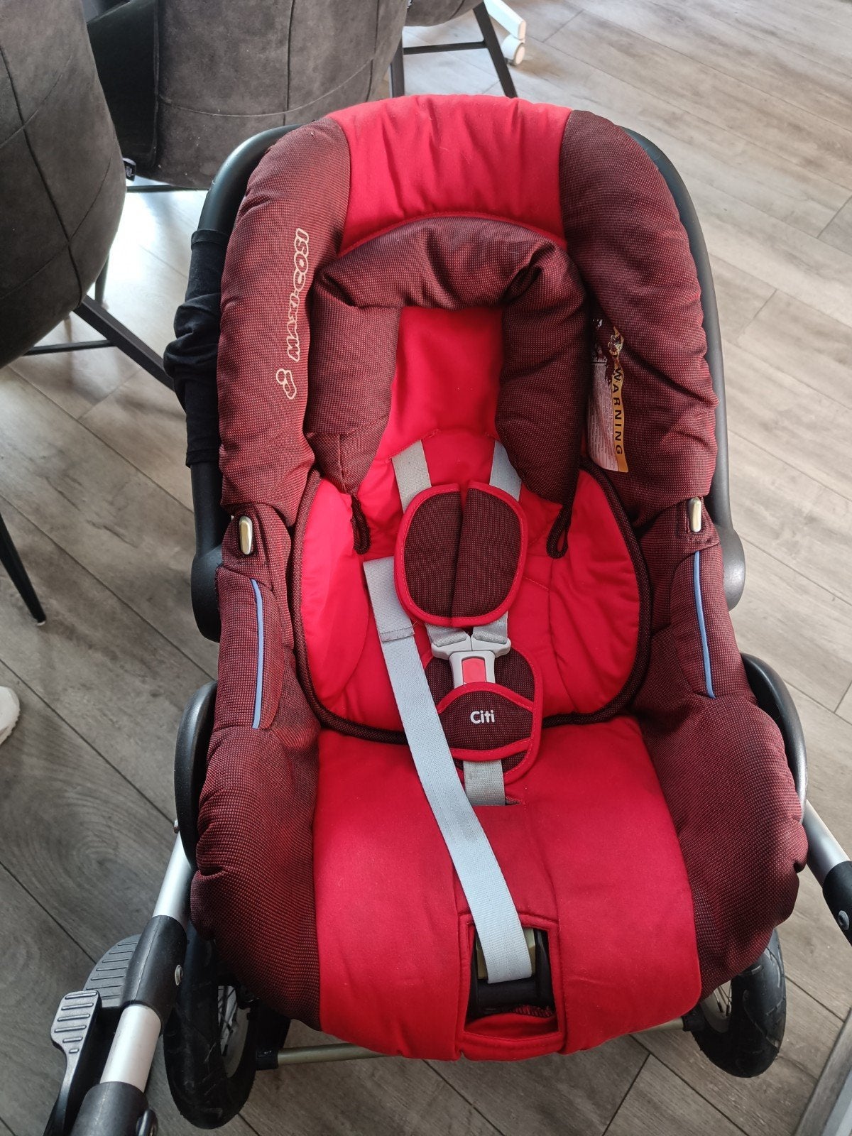 3 in 1 kinderwagen, Kinderen en Baby's, Kinderwagens en Combinaties, Gebruikt, Verstelbare duwstang, Combiwagen, Ophalen