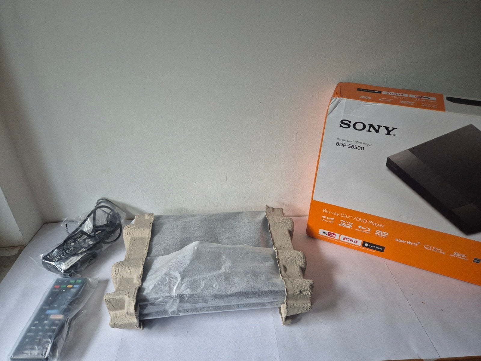Sony BDP-S6500 Blu-ray/DVD Speler 4K UHD Upscaling - Nieuw, Audio, Tv en Foto, Blu-ray-spelers, Ophalen of Verzenden, Zo goed als nieuw