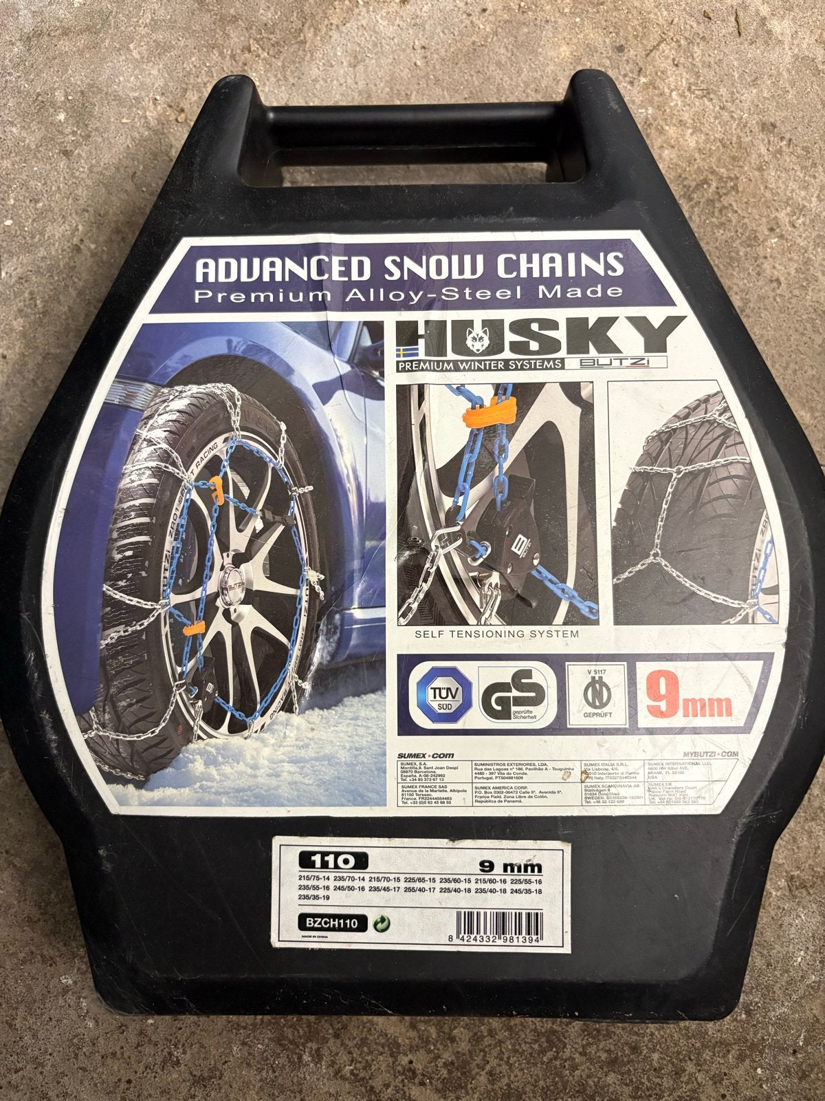 Husky Advanced Sneeuwkettingen - Premium Legering-Staal, Ophalen, Nieuw
