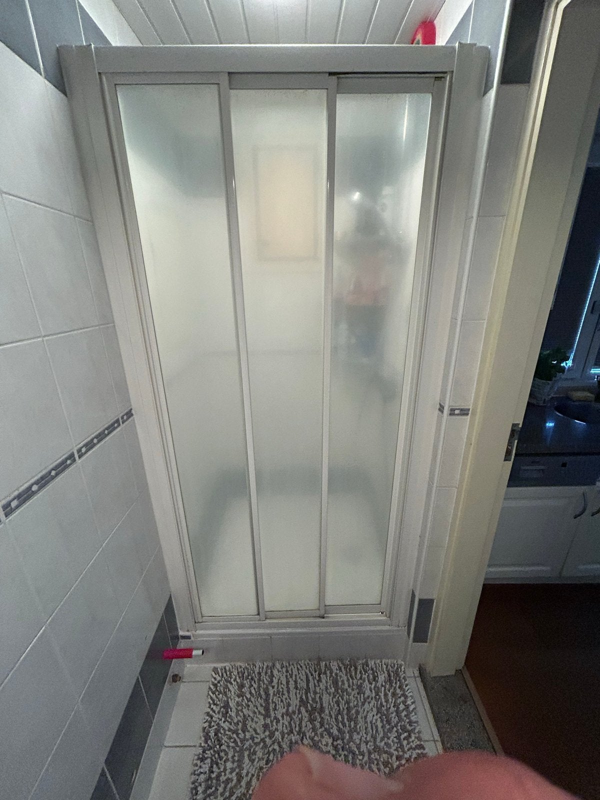 Douchedeur drie delen, Ophalen, Gebruikt, Douche