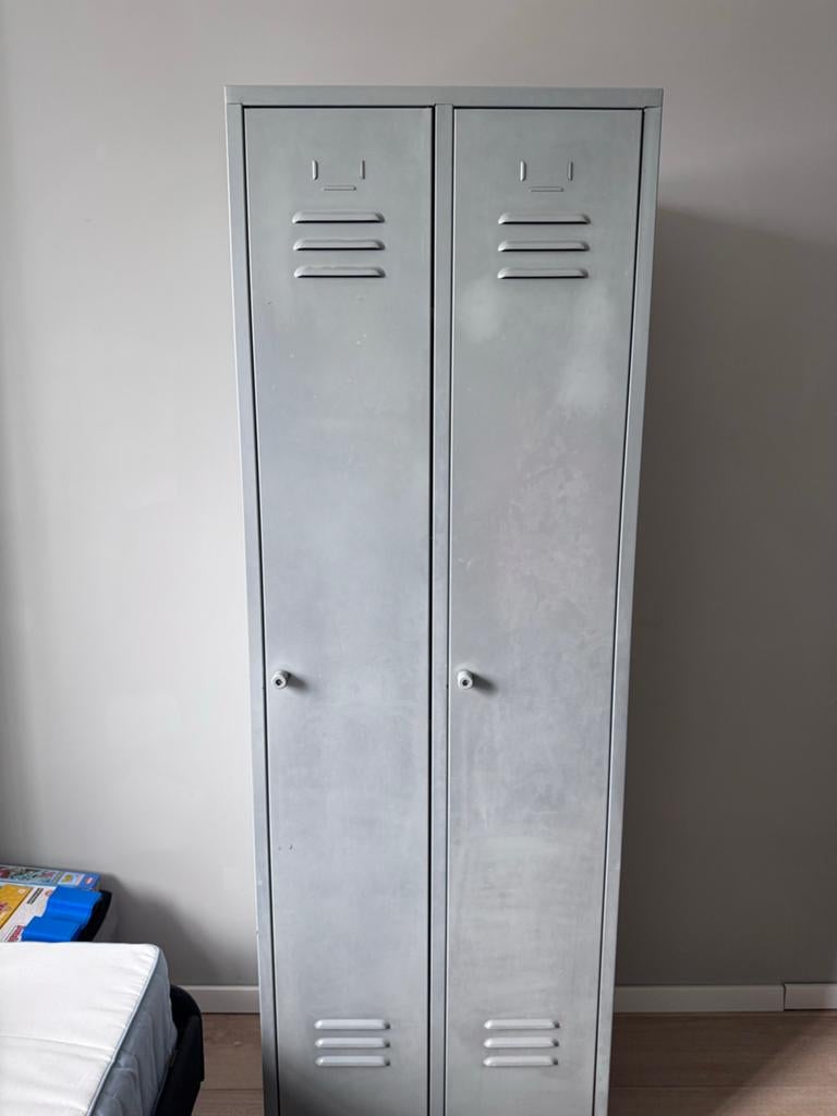 Metalen locker kast - Grijs, Ophalen, Gebruikt